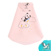 Swaddle avec sa ceinture assortie-motif panda rose