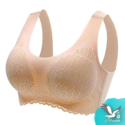 Soutien revêtement dentelle élastique gros bonnet beige