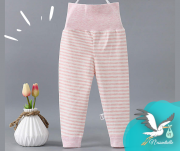 Pantalon rayure - Rose